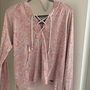 Tie up lightweight sweatshirt